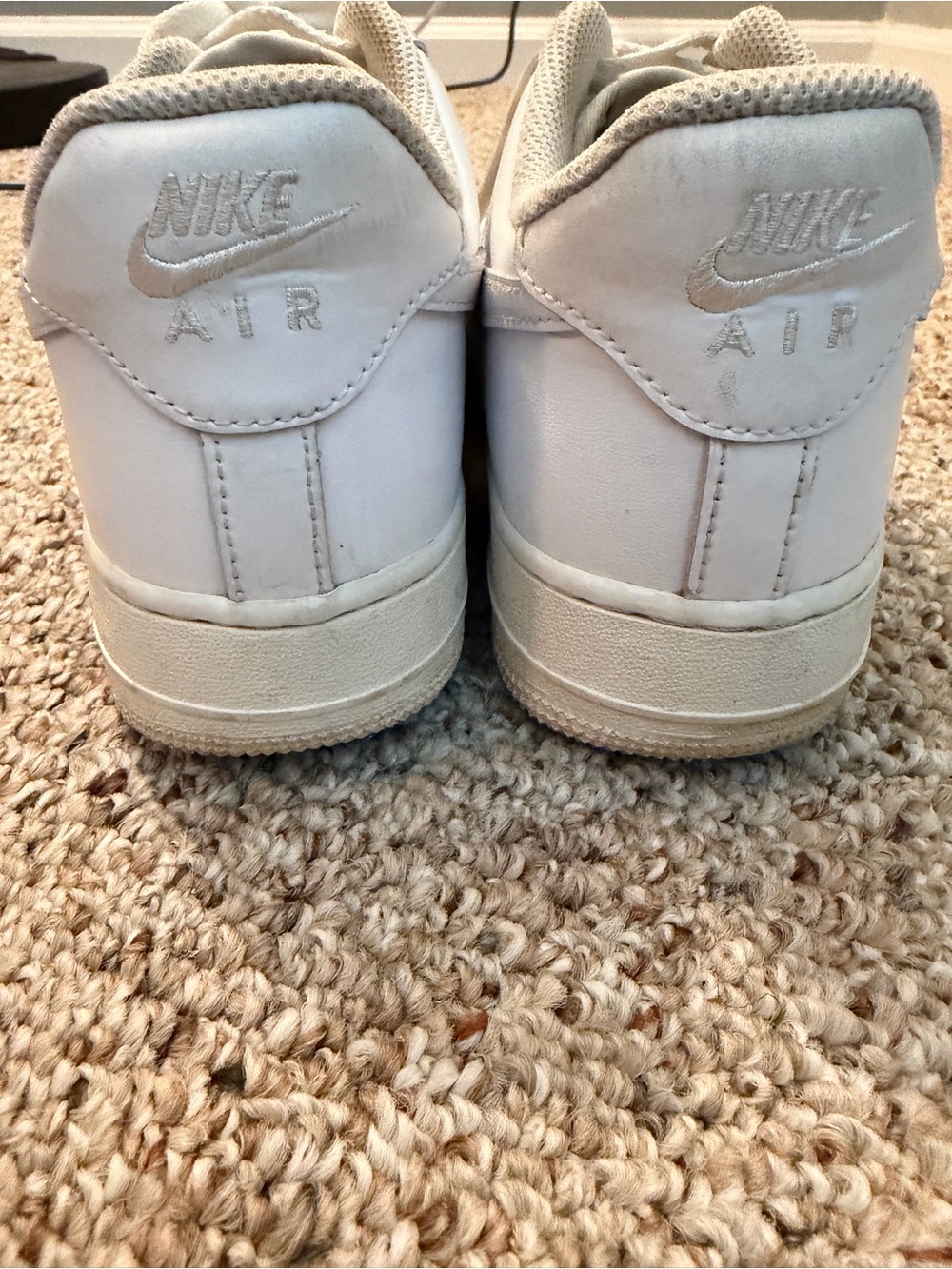 Nike Women's White Air Force 1 Leather Sneakers
